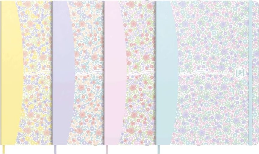 Oxford Floral Anteckningsbok | A5 | Rutad | Ass.