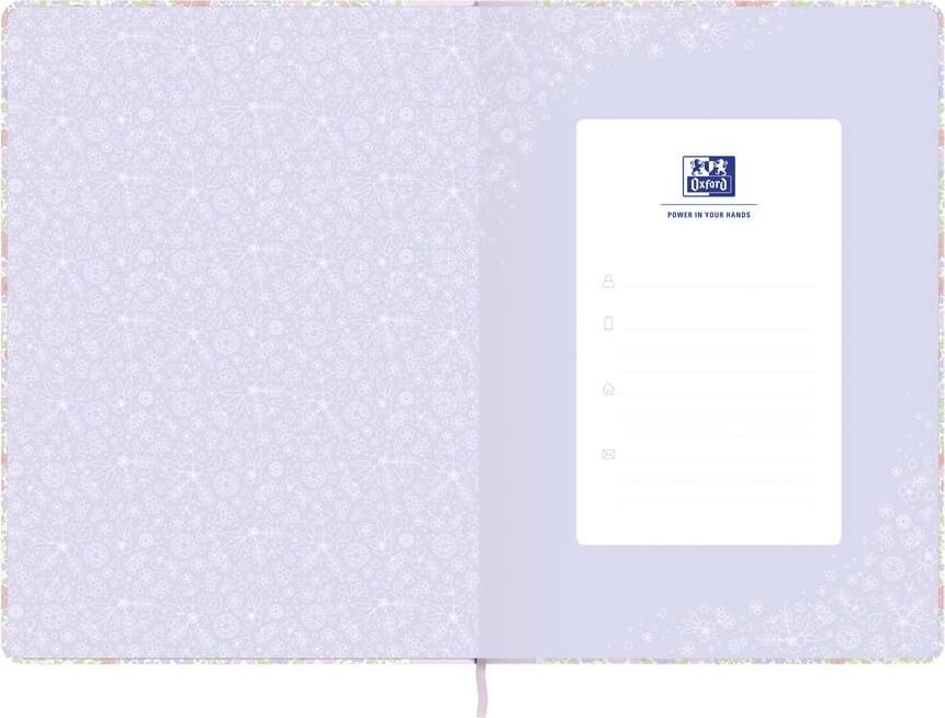 Oxford Floral Anteckningsbok | A5 | Rutad | Ass.