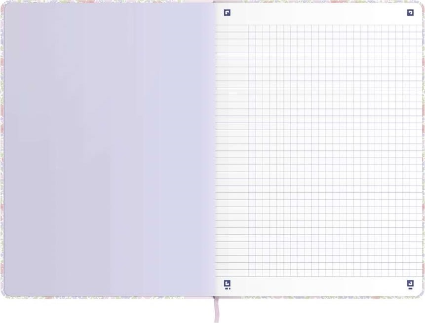 Oxford Floral Anteckningsbok | A5 | Rutad | Ass.