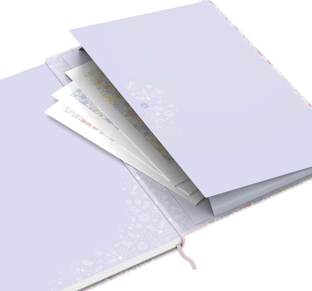 Oxford Floral Anteckningsbok | A5 | Rutad | Ass.