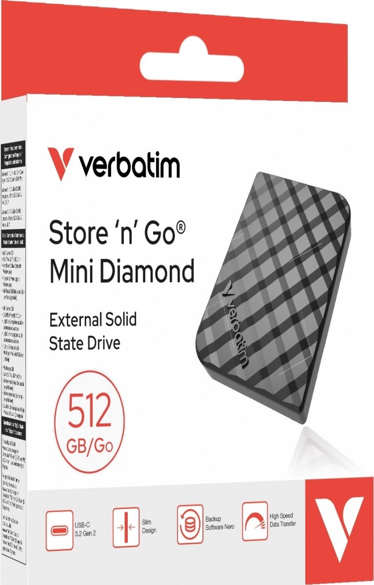 VERBATIM Store ´n ´Go Mini Diamond USB-C 512GB
