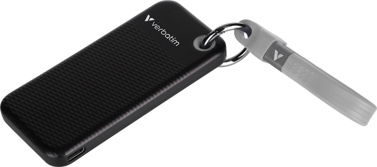 VERBATIM USB 3.2 Gen 2 1TB, SSD, Svart/Grå