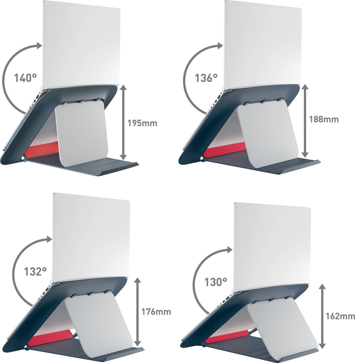 Leitz Cosy 17" laptopstativ, grå