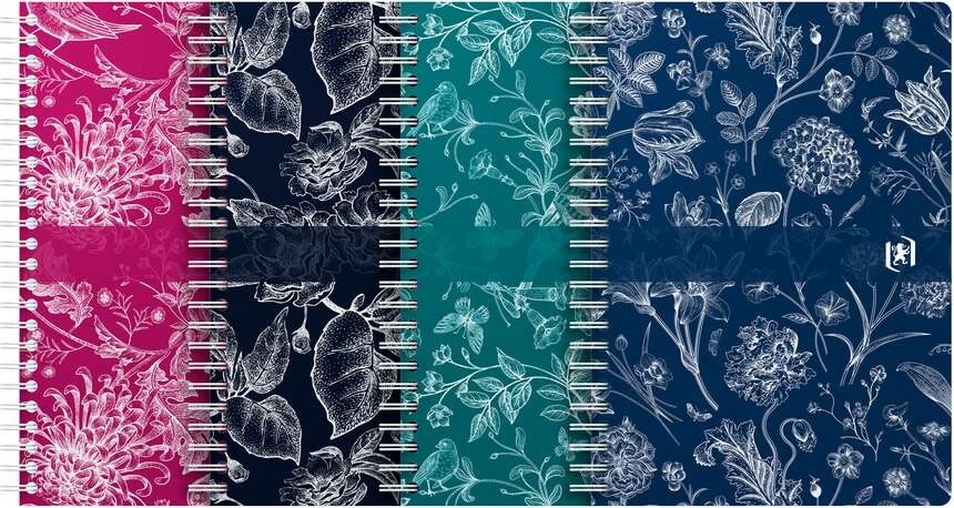 Oxford Romance Spiralbok | A5 | Kvadrat. | Ass.