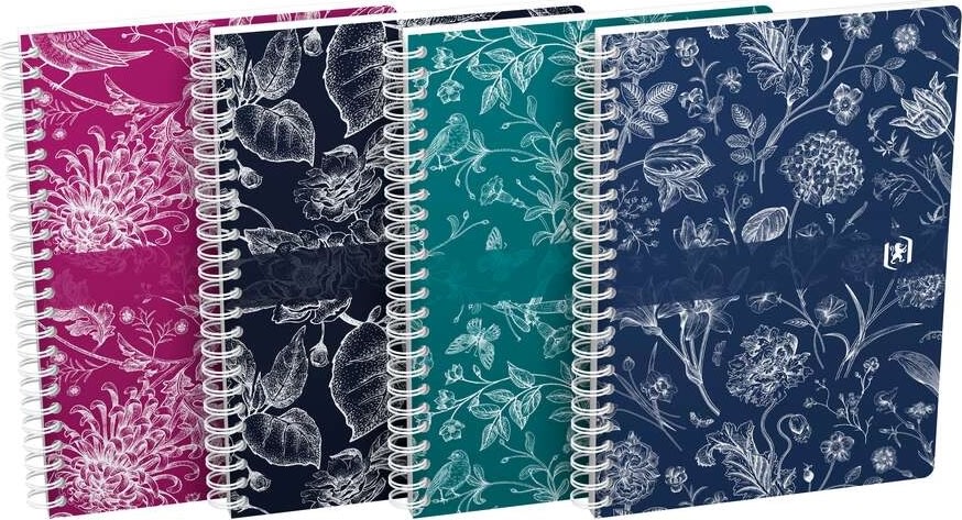 Oxford Romance Spiralbok | A5 | Kvadrat. | Ass.