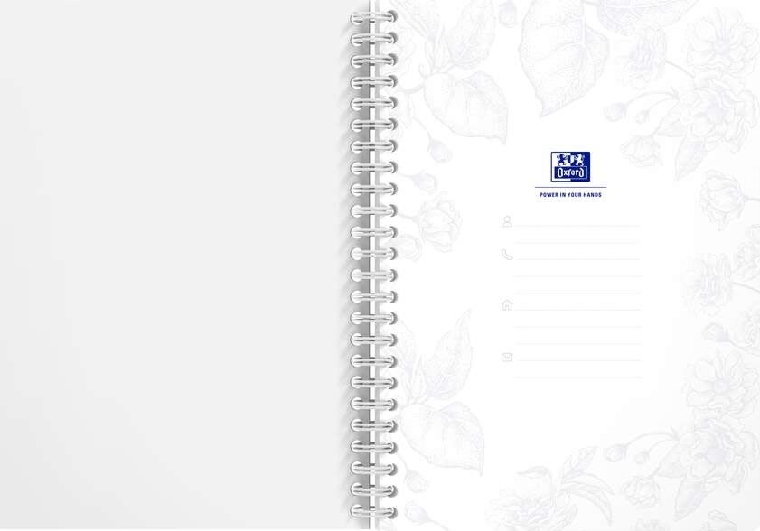 Oxford Romance Spiralbok | A5 | Kvadrat. | Ass.