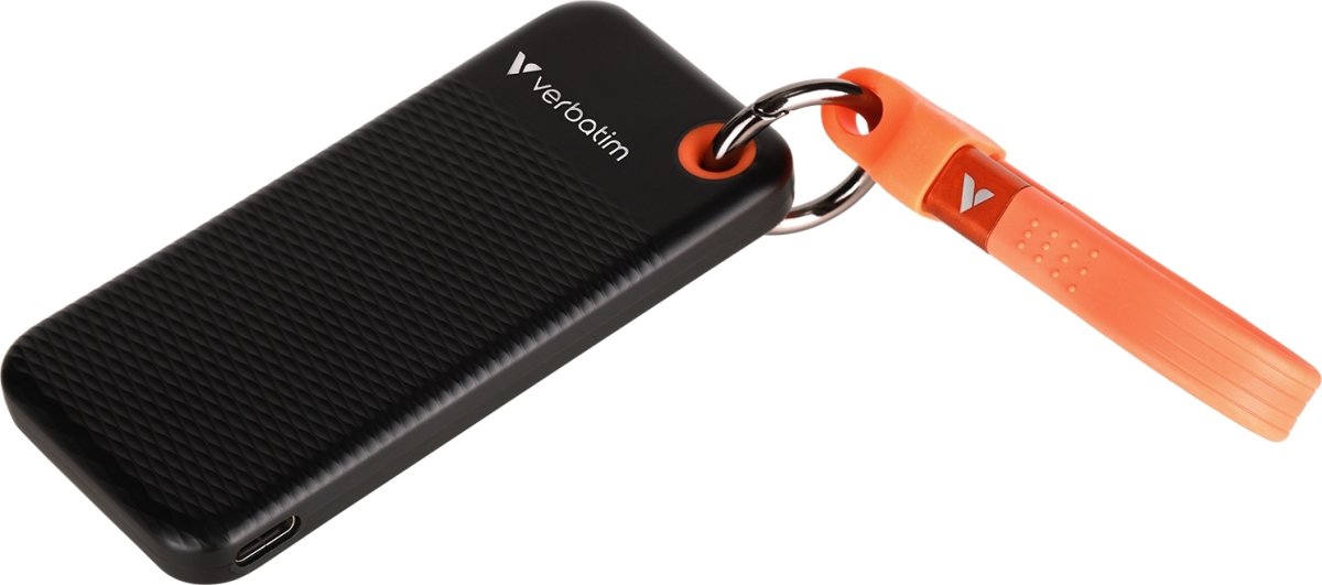 VERBATIM USB 3.2 Gen 2 1TB, SSD, Svart/Orange