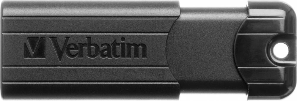 Verbatim USB 3.2, PinStripe, 32GB, Svart