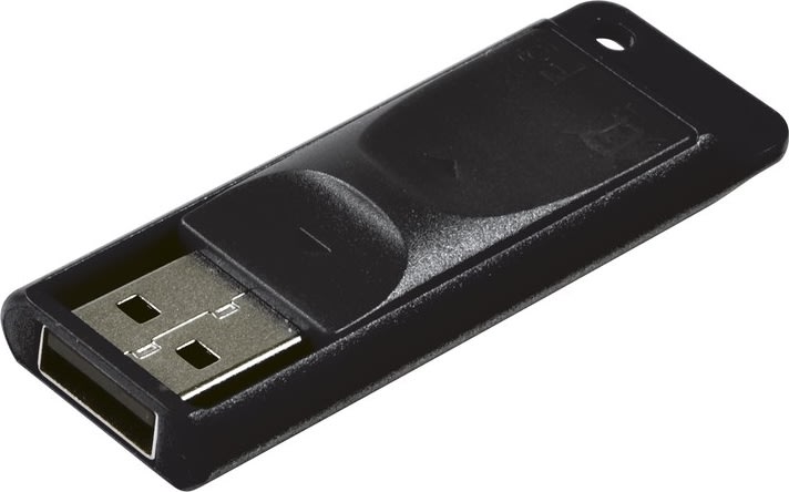 Verbatim USB 2.0 Store 'N' Go Slider, 16GB, Svart