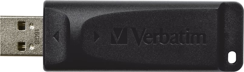 Verbatim USB 2.0 Store 'N' Go Slider, 16GB, Svart