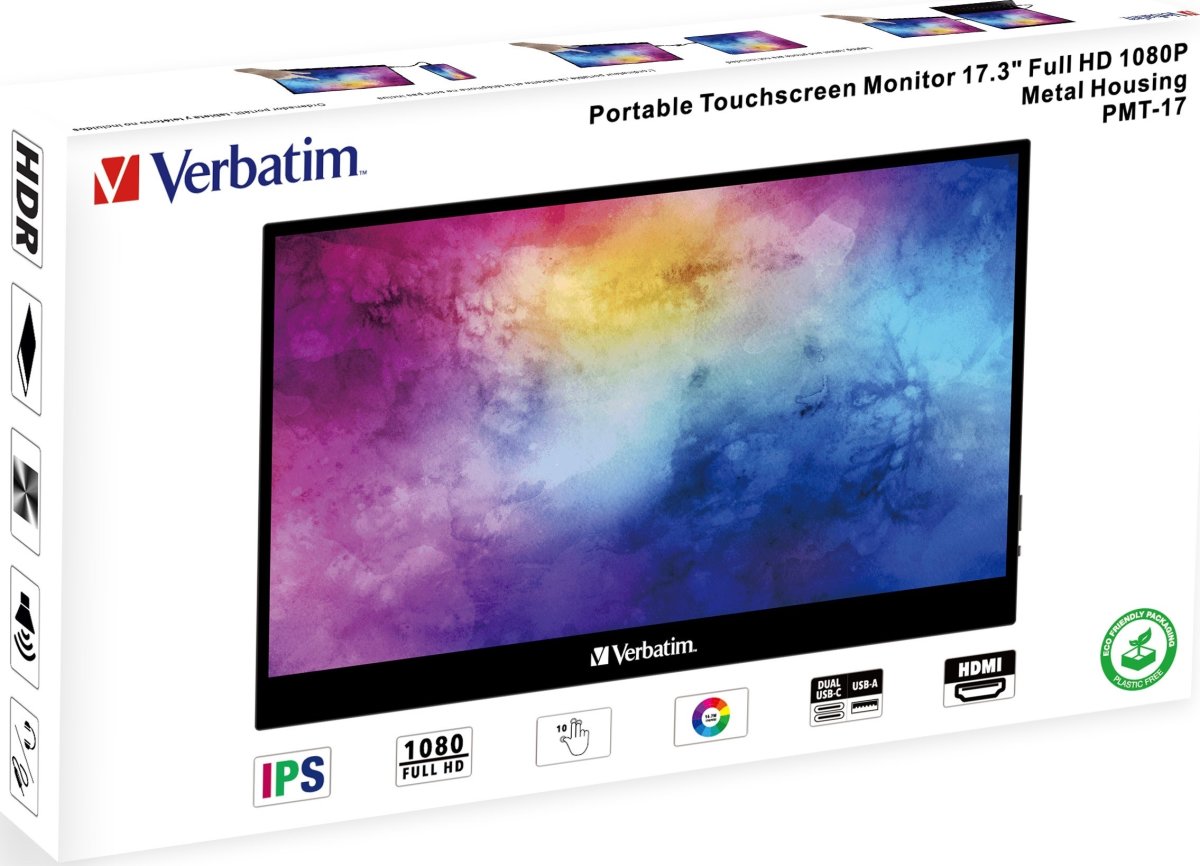 Verbatim 17.3'' Pekskärm Full HD, 1080p