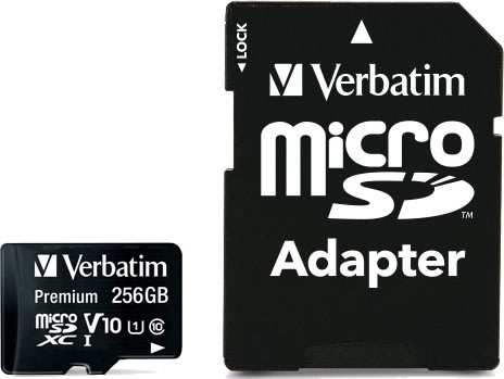Verbatim Minneskort, Micro SDXC Premium 256GB