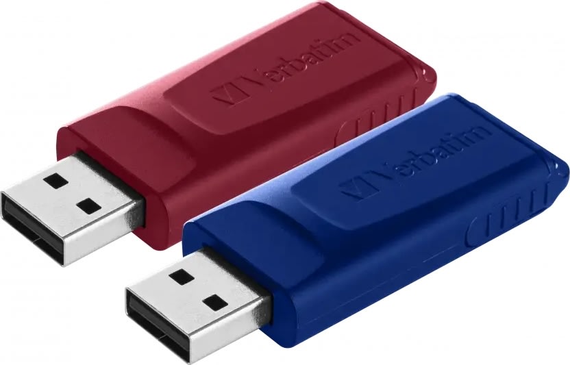 Verbatim USB-minne, USB Drive 2.0 2 x 32GB Röd/Blå