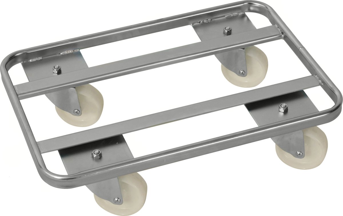 Låg transportvagn till lådor, 60x40x16 cm, 300 kg