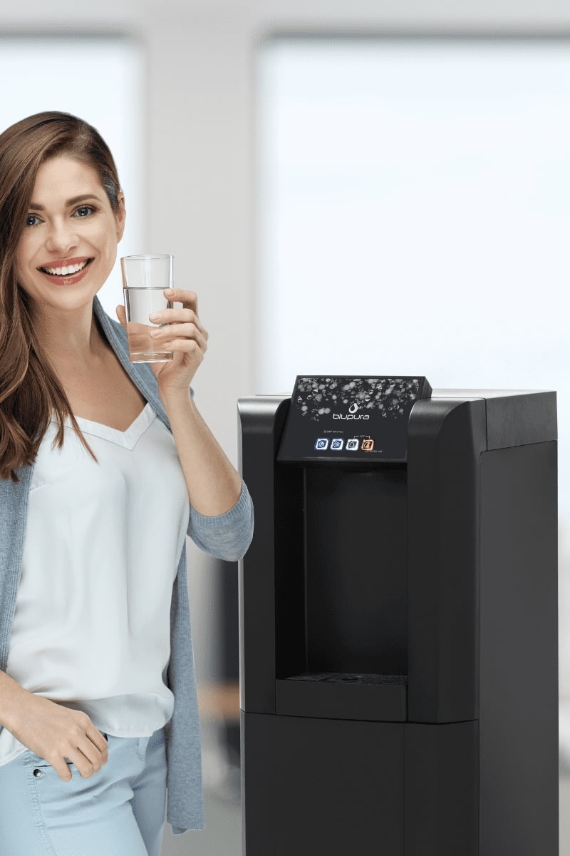 Blupura dricksvattenkyl Hydrazon/KT/svart/golvmod.