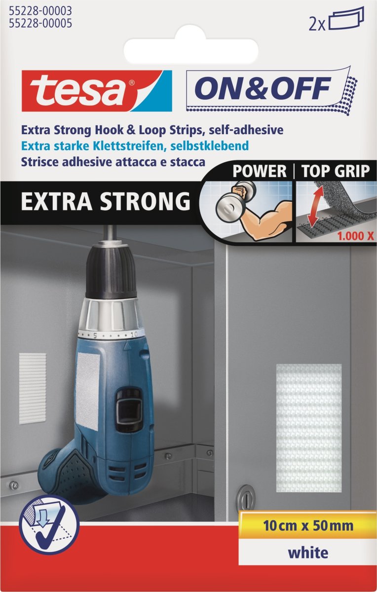 tesa on & off Strip | 50mm x 100cm | Vit