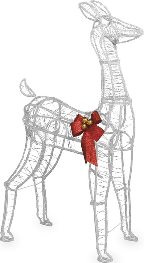 Lysande Ren med 880 LED, H123 cm