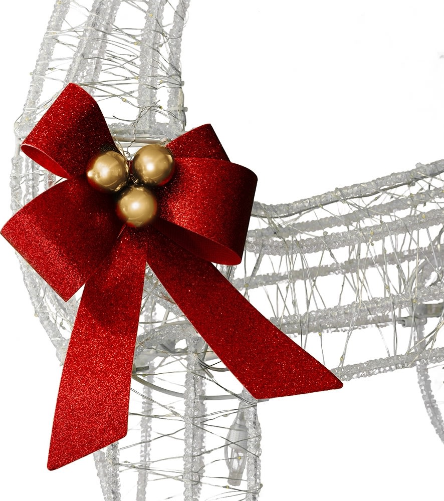 Lysande Ren med 560 LED, H95 cm