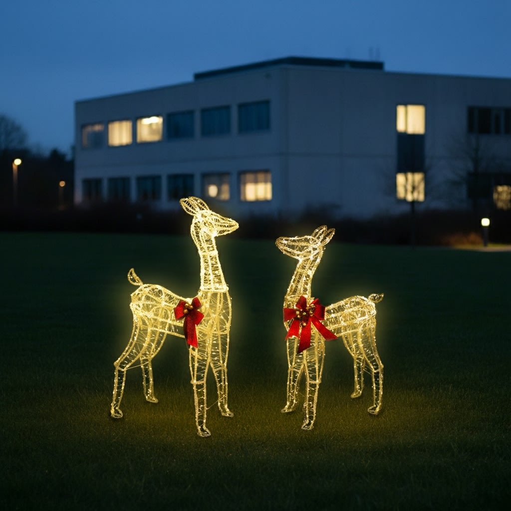 Lysande Ren med 560 LED, H95 cm