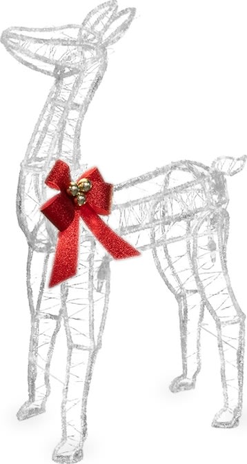 Lysande Ren med 560 LED, H95 cm