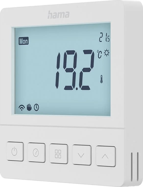 HAMA Termostat, golvvärme Display, vit