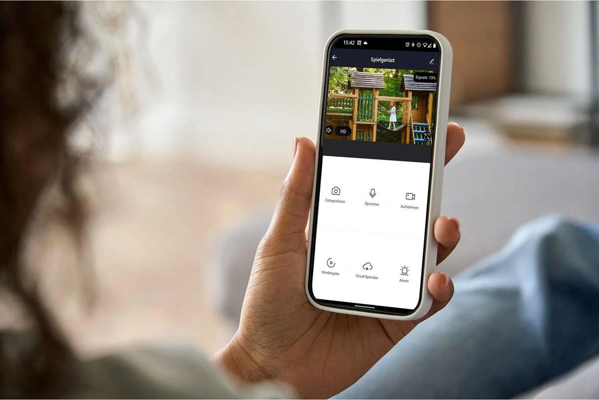 HAMA Övervakningskamera, utomhus, solcell, svart