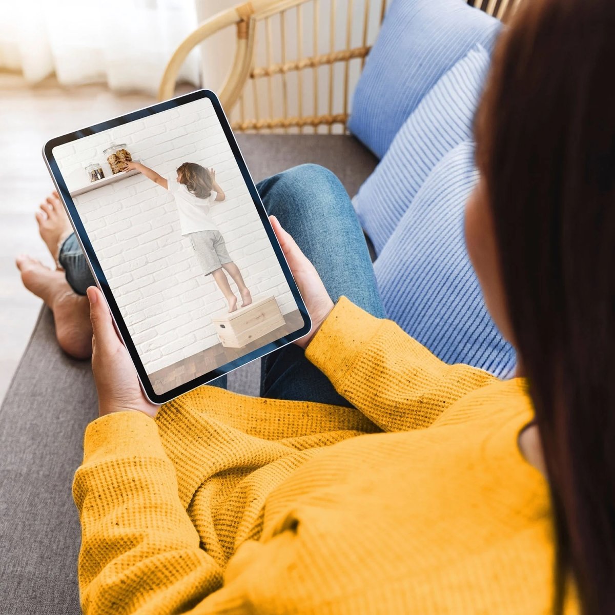 HAMA Övervakningskamera, inomhus, vridbar, vit