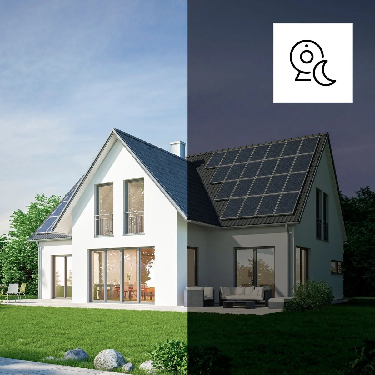 HAMA Övervakningskamera, Utomhus, vit