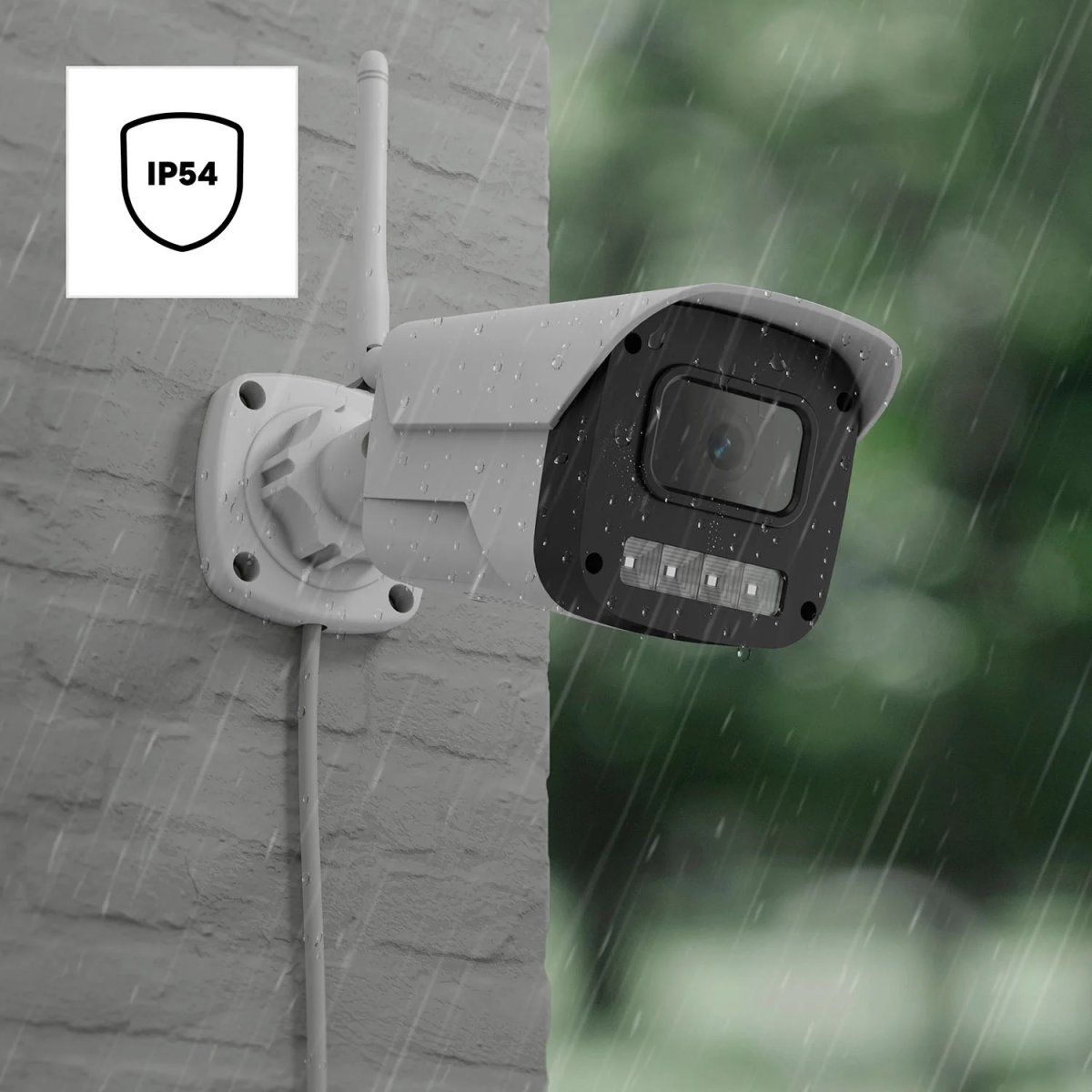 HAMA Övervakningskamera, Utomhus, vit