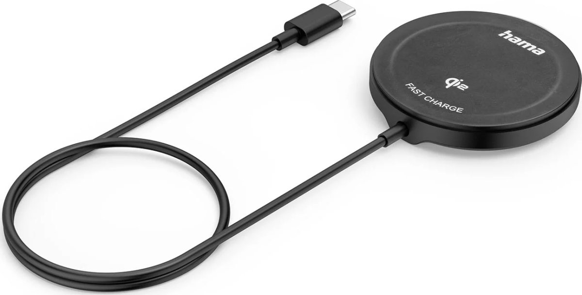 HAMA Trådlös laddning, Qi2 - 15W, Svart