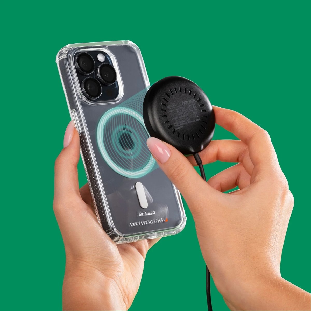 HAMA Trådlös laddning, Qi2 - 15W, Svart