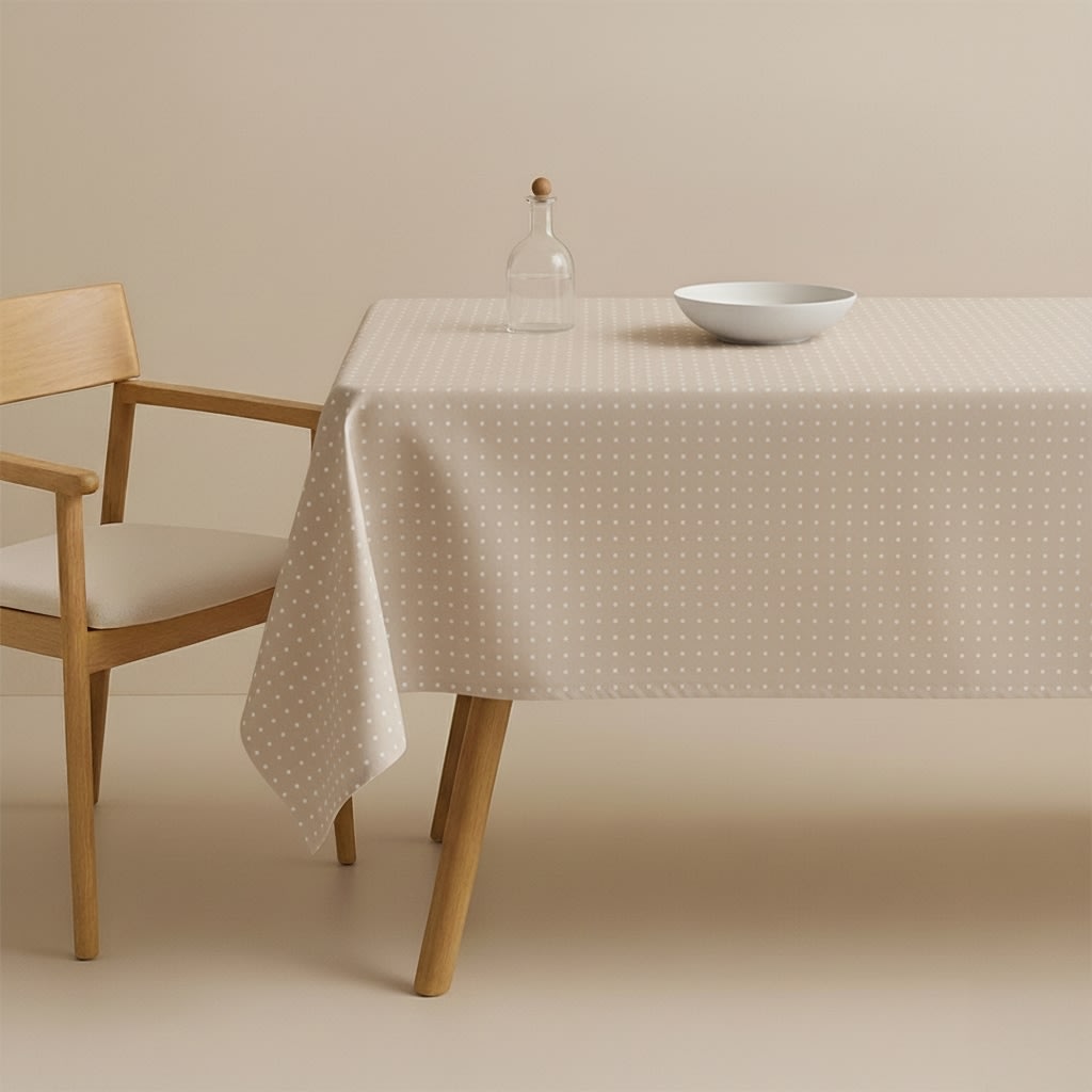 Engholm Dotea duk, beige, 140x220 cm.