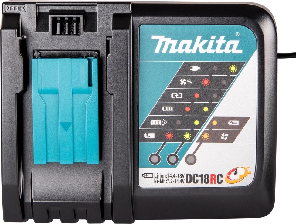 Makita Snabbladdare LXT, f/14,4+18V batteri DC18RC