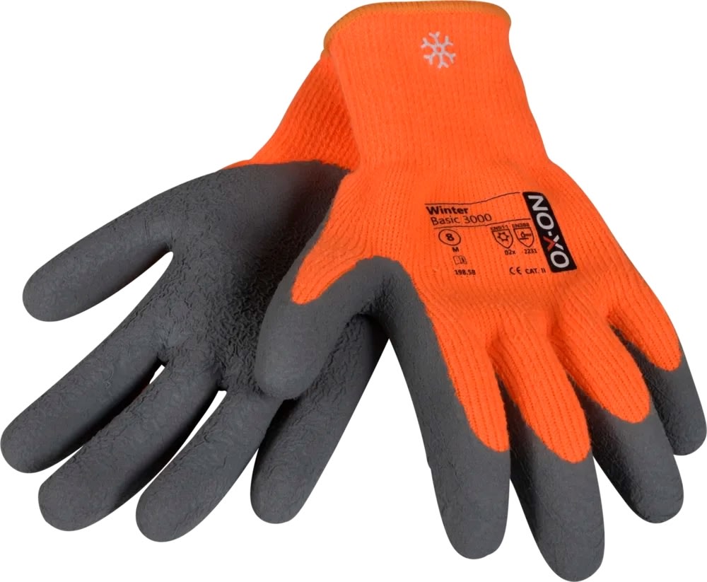OX-ON Arbetshandske Winter Basic 3000, Strl 9