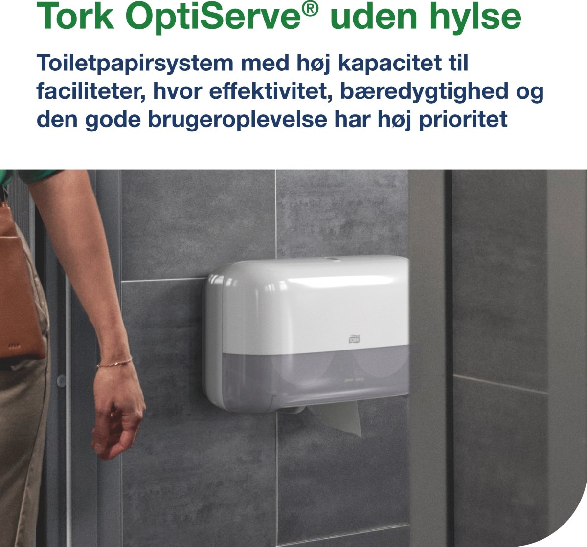 Tork T7 Dispenser Toalettpapper u/hylsa Dual Svart