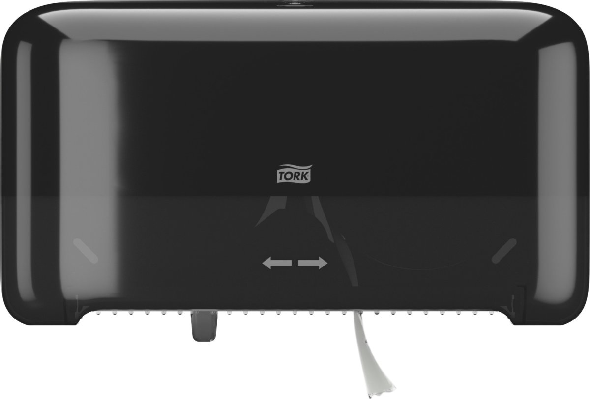 Tork T7 Dispenser Toalettpapper u/hylsa Dual Svart