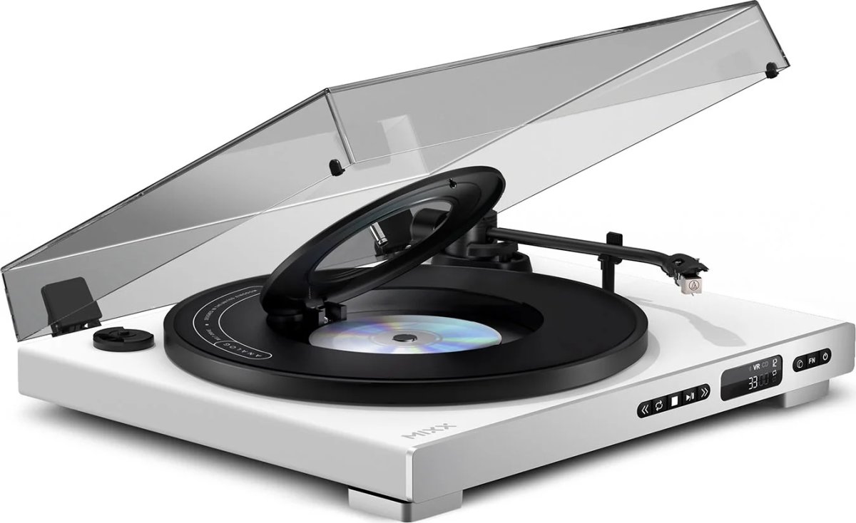MIXX Vinyl- och CD-spelare, Analog Plus - Vit