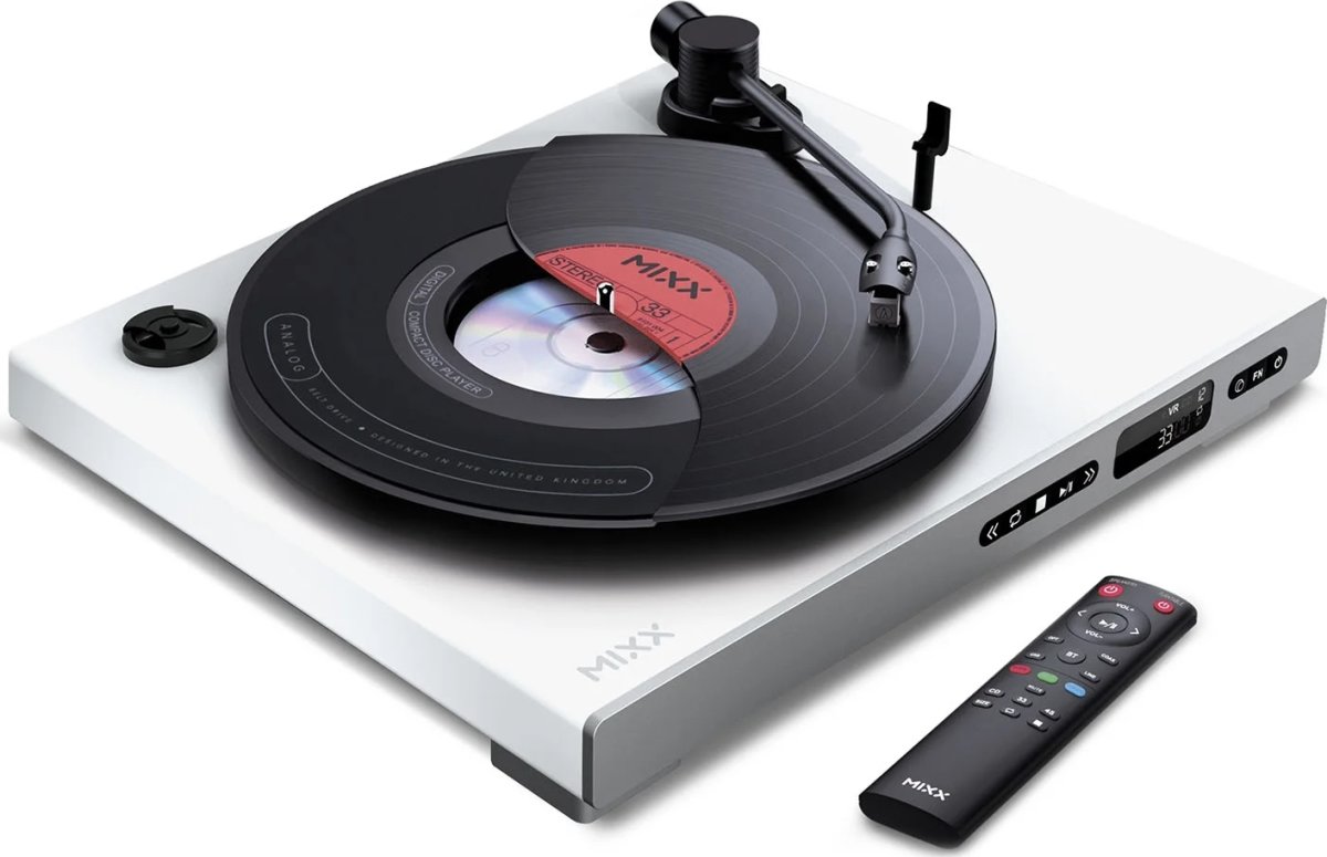 MIXX Vinyl- och CD-spelare, Analog Plus - Vit