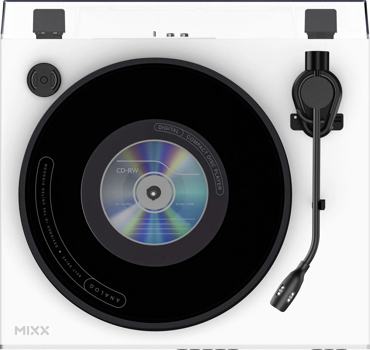 MIXX Vinyl- och CD-spelare, Analog Plus - Vit