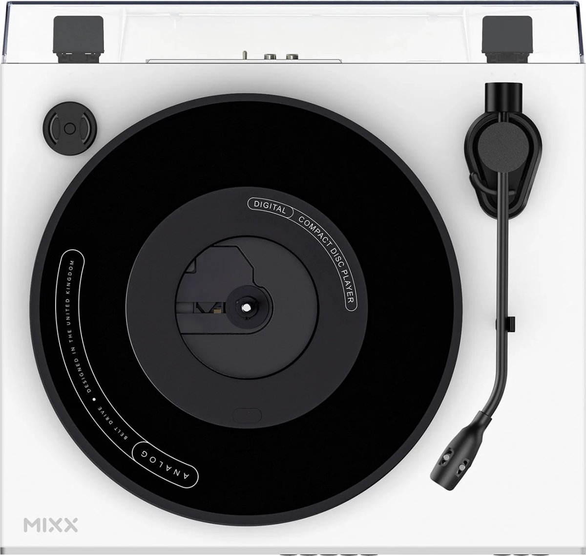 MIXX Vinyl- och CD-spelare, Analog Plus - Vit