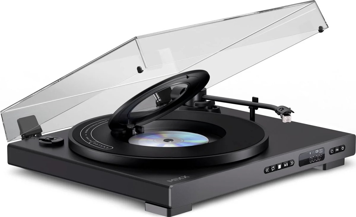 MIXX Vinyl- och CD-spelare, Analog Plus - Svart