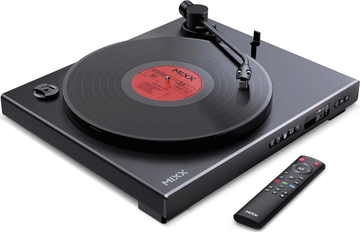 MIXX Vinyl- och CD-spelare, Analog Plus - Svart