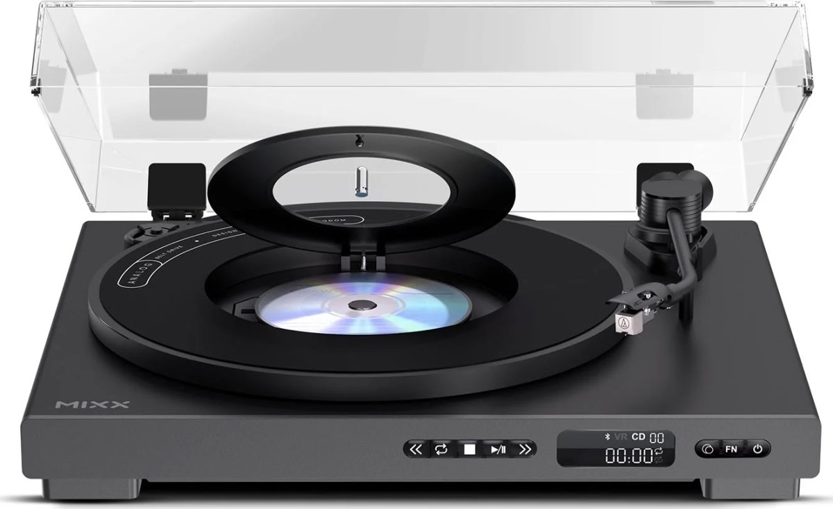 MIXX Vinyl- och CD-spelare, Analog Plus - Svart