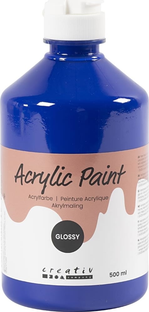 Akrylfärg A'Color 500 ml blank blå