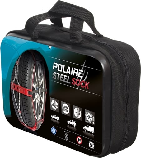 Polaire 2x Snökedjor, Steel sock - 062