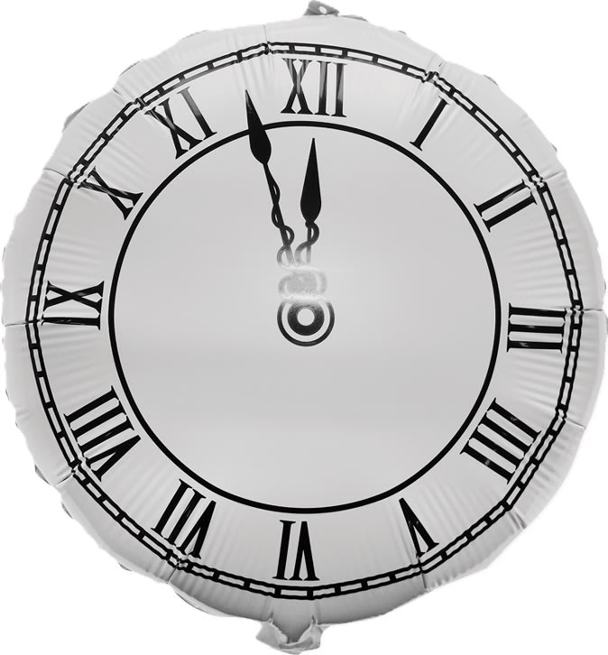 Folieboll, nyårsklocka