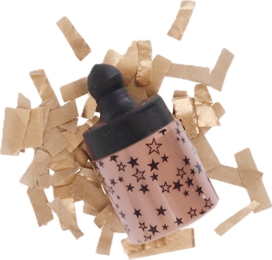 Konfetti pop, 8 st + påfyllning, guld och stjärnor