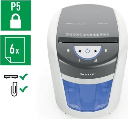 Leitz Dokumentförstörare t.hemmakontor P5 15L, Vit