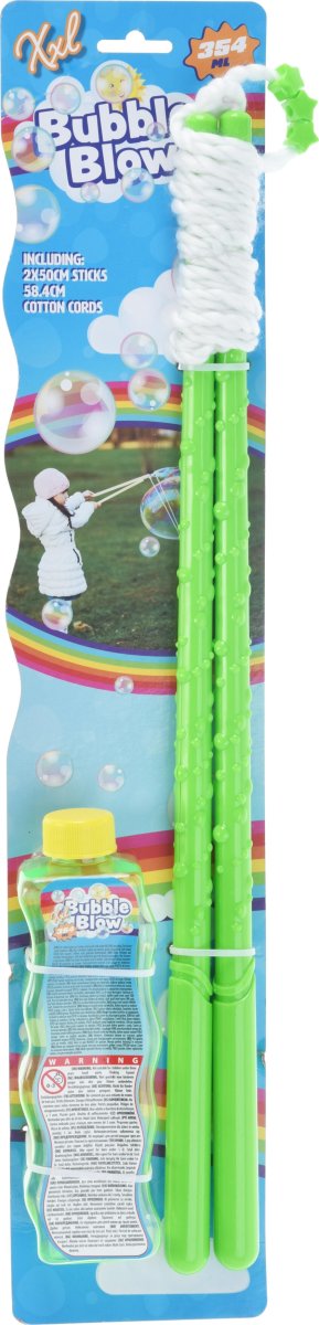 Såpbubblesset XXL, gigantiska bubblor, grön/rosa