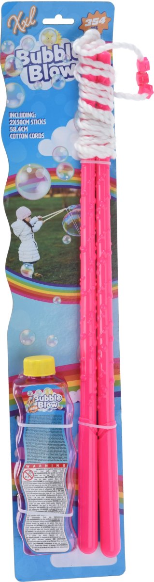 Såpbubblesset XXL, gigantiska bubblor, grön/rosa
